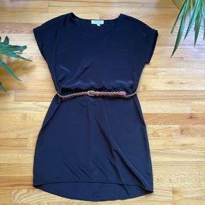 Belted tee dress